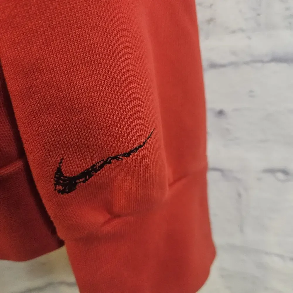 Nike Standard Issue Hoodie Men’s XL Red Dri-FIT Basketball Sweatshirt Zip Pocket
